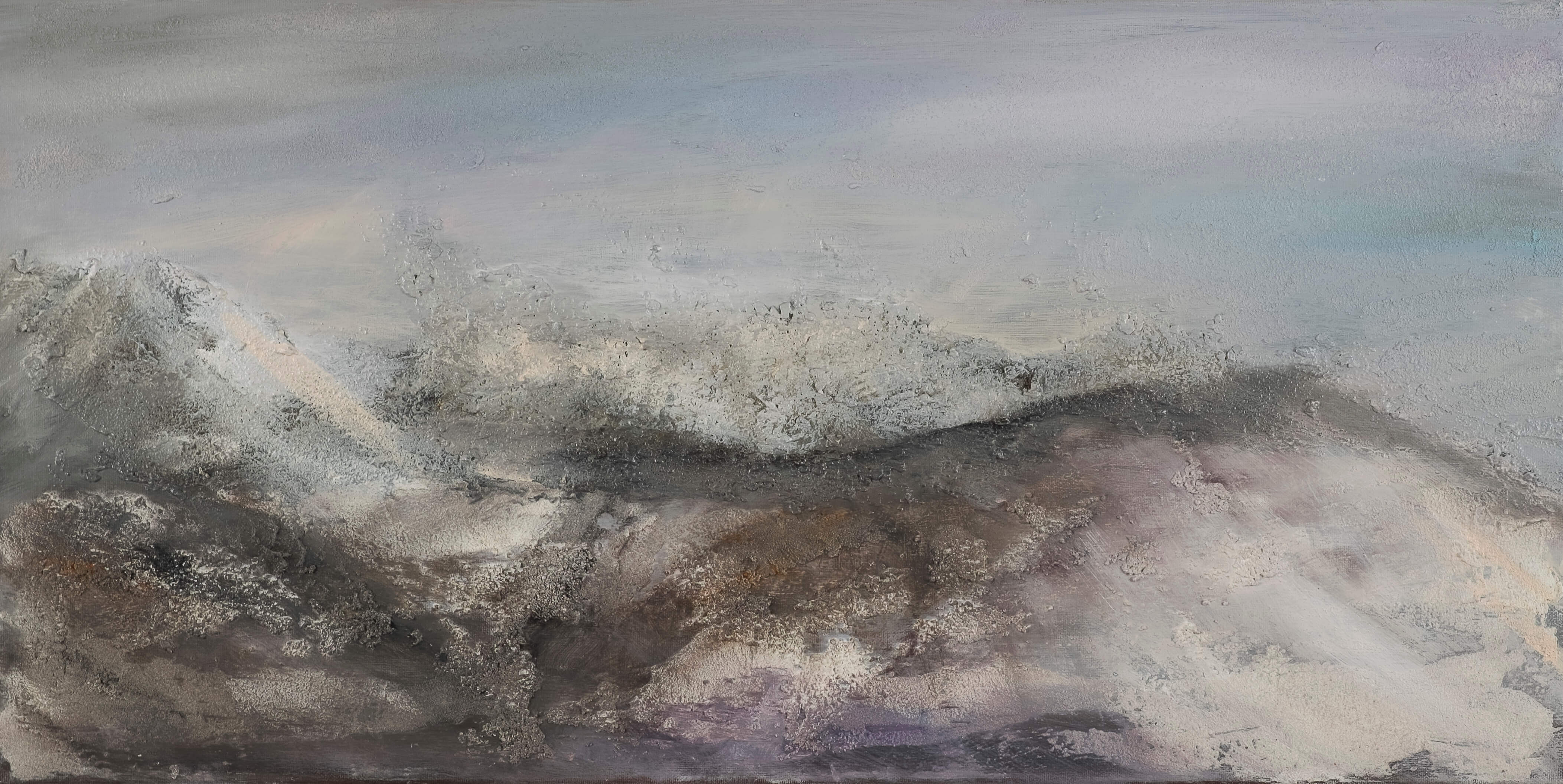 Berge. Acryl mit Strukturpaste.
